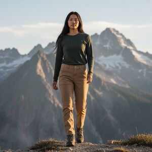 Alpine Design Women's Barrel Pant Sahara Sand Relaxed Leg Cropped Size-6 NWT